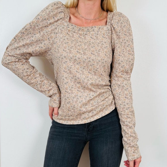 New Splendid Josephine Sweatshirt top pullover floral boho print - Picture 3 of 16